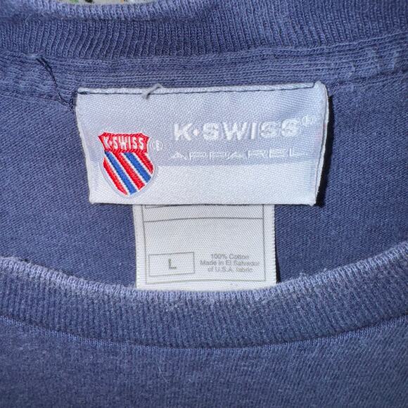 Vintage Y2K K Swiss apparel shoes 2000s essential t-shirt - Picture 3 of 4
